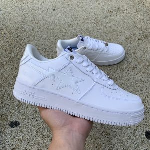 Bape Sta Low A Bathing Ape KAWS White Suede
