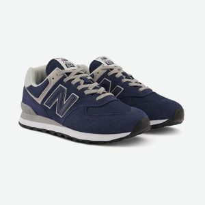 New Balance 574 Core Navy with white