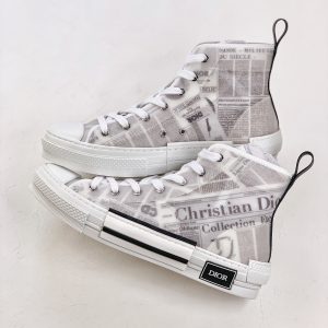 Dior B23 High Top Daniel Asham Newspaper