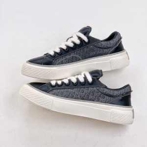 Dior B33 Sneaker Black Smooth Calfskin Oblique Jacquard