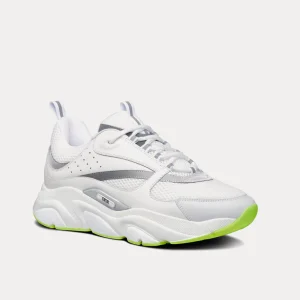 Dior B22 White Silver Fluo Green
