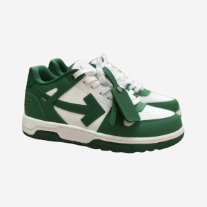 OFF-WHITE Out of Office Low Top Green Dirty White
