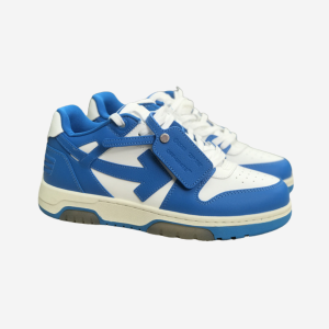 OFF-WHITE Out Of Office OOO Low Tops White Blue