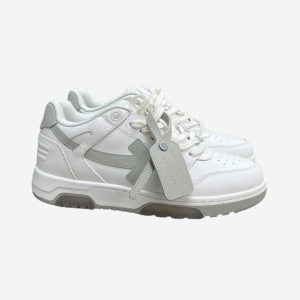 OFF-WHITE Out Of Office OOO Low Tops White Grey