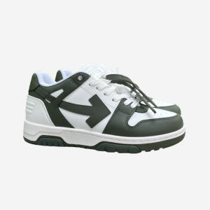 OFF-WHITE Out Of Office OOO Low Tops White Khaki