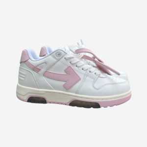 OFF-WHITE Out Of Office OOO Low Tops White Light Pink