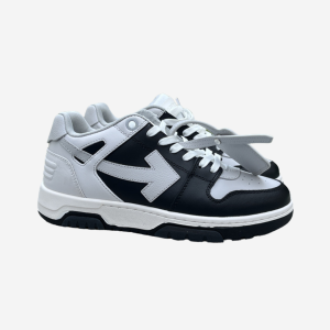 OFFWHITE Out Of Office OOO Low Tops Light Grey Black