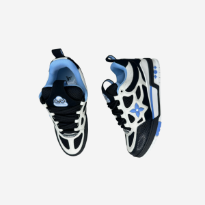 louis vuitton skate trainer black blue white